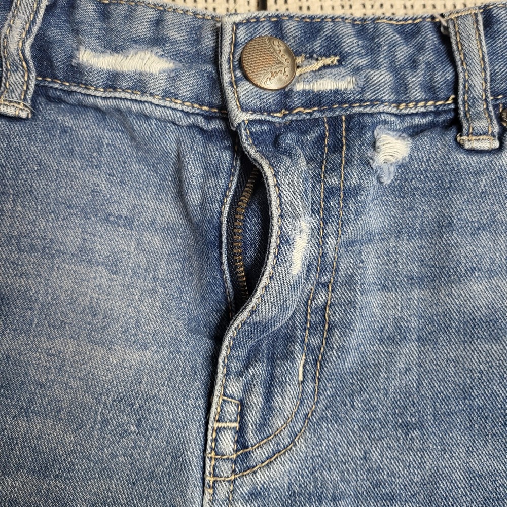Free People We The Free Distressed Denim Cutoff Jean Shorts 29 Cotton Button Fly - Picture 3 of 9